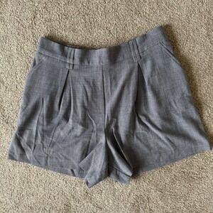 Calypso St. Barth Pleated Shorts US12 Lightweight Textured Button & Zip Blue NEW